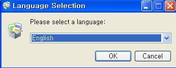 4. Installing Launcher Selecting the language Click OK after