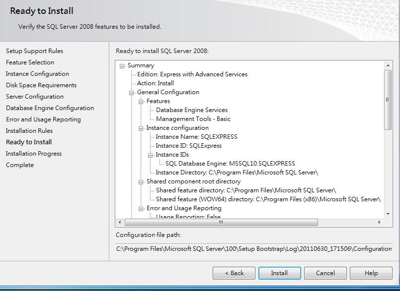 1.2.16 Ready to Install: Verify the Server 2008 features