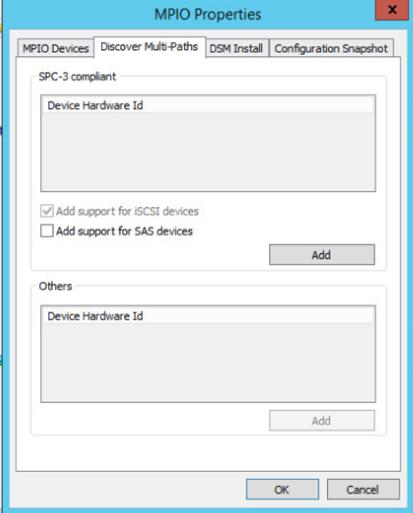11. Select the checkbox for Add Support for iscsi Devices. 12. When prompted, restart the system. 5.