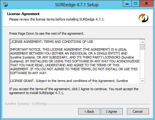 The next page will display your license agreement.