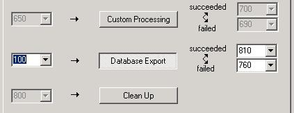 Define separate states as Output State for Database Export which are different from the existing default output states. Please make sure that the failure state is lower than the succeeded state. 11.