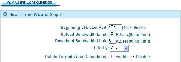Download Bandwidth Limit Enter the maximum bandwidth for downloading files. Usually, there are no limits.
