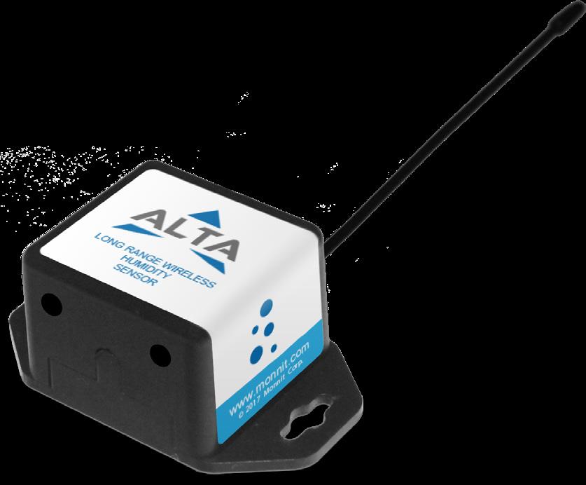 1.125 in (28.575 mm) 2.0 in (50.8 mm) 0.875 in (22.225 mm) ALTA Commercial Coin Cell Wireless Humidity Sensor - Technical Specifications Supply Voltage 2.0-3.