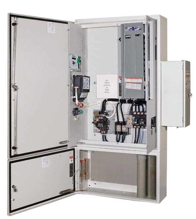 Series 00L Power Transfer Load Center Conventional double throw transfer switch configuration utomatic Transfer Switch is listed to UL1008, the standard for Transfer Switch Equipment, and meets NFP