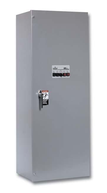 Series 86 Non-utomatic Power Transfer Switches User-Initiated Control SCO 86 non-automatic transfer switches are generally used in applications where operating personnel are available and the load is