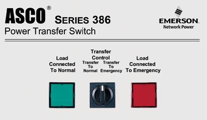 SCO 86s are furnished as standard with a momentary-type selector switch to initiate transfer and re-transfer. They can also be arranged for remote control via SCO s connectivity products. Fig.