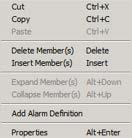 Logix Tag-Based Alarms Adding an Alarm to any Structure of Tags Right click on a