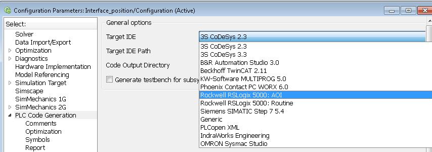 MATLAB Simulink Integration Model-Based Design with Simulink PLC Coder TM Overview Studio 5000 integrates with the Simulink modeling environment, enabling you to design and implement a control system