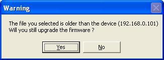 If the firmware is older than the current one on the