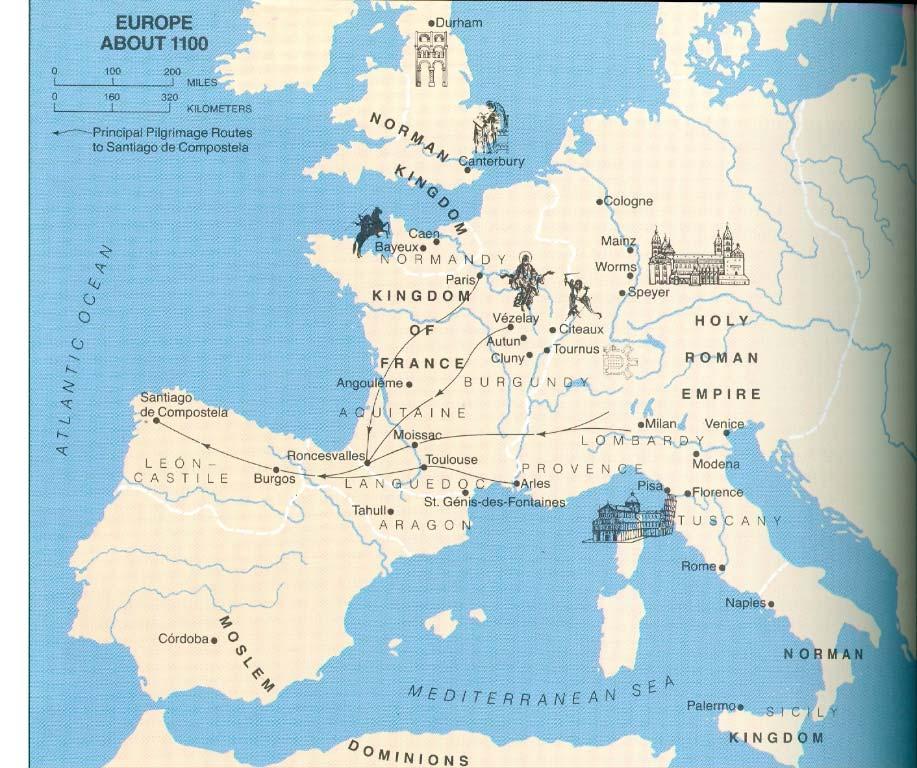 Romanesque Architecture Centered in Western Europe: Britain, France, Germany, Spain End of the 9th Century to the Rise of the Gothic: