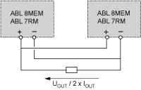 = 50 V Parallel Connection Family Series Parallel ABL 7RM/8MEM 2 products max.