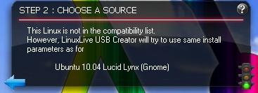Select your USB stick from the dropdown list in step 1. In step 2, click on ISO/IMG/ZIP and select the Ubuntu ISO image file you just downloaded.