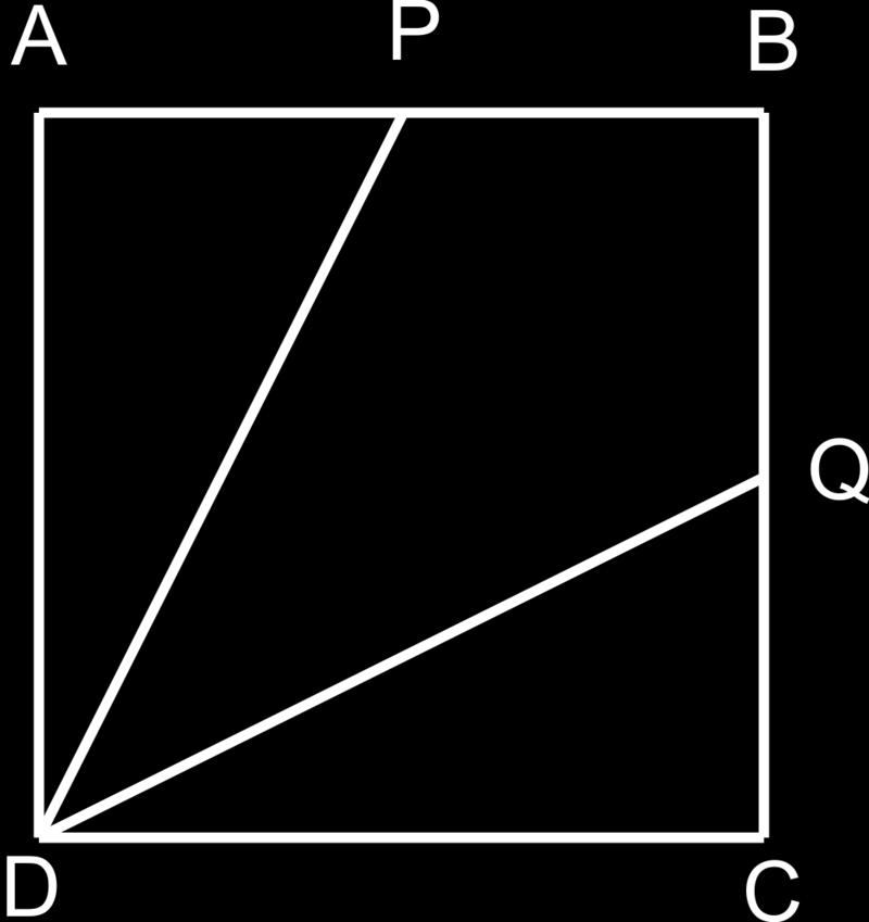 b. What is the area of ABCD? c. What fractional part of the area of ABCD is PBQD? 32.