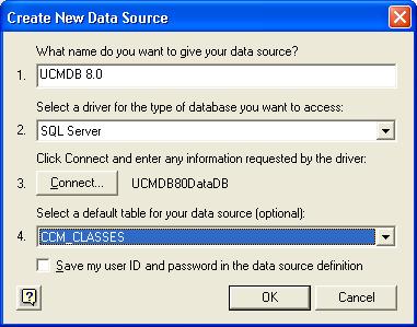 Data Source dialog returns.