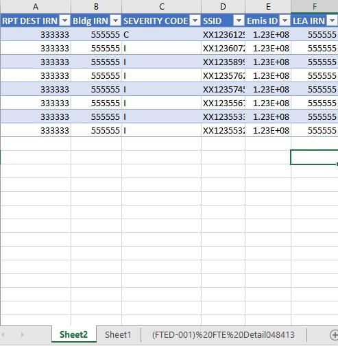 If you would like to see the students being included in any value on a pivot table, just click on the number and a new sheet will open