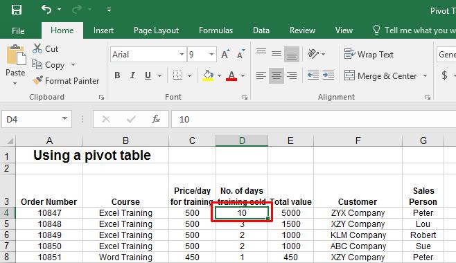 Excel 2016 Advanced Page 13 Click on the worksheet tab