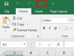 Excel 2016 Advanced Page 147 Click on the OK button and you will see an extra icon in the Quick Access Toolbar.