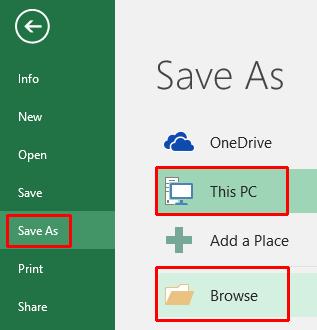 Any changes would have to be saved in a file with a different name. Click on the File tab and select the Save As command.