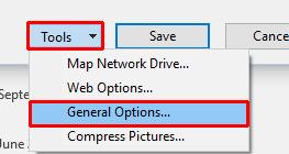 Excel 2016 Advanced Page 214 This will display the General Options dialog box.