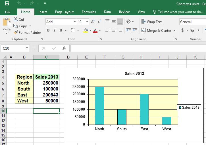 Excel 2016 Advanced Page 54 Formatting an axis to display using commas Open a workbook called