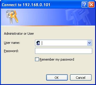 DCS-900 Configuration (continued) Tools > Admin Add User User Name: Enter the user name in this field. A maximum of 8 user names are allowed, however each user name must be different.