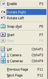 How to take a Snap-Shot with the Camera To take a snap shot with the camera, you must highlight the camera you wish to use from the IPView Lite list view format.