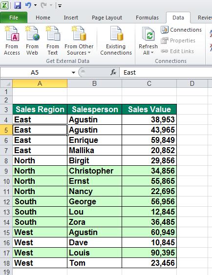 Excel 2010 Advanced Page 138 Click on the Subtotal button within the Outline group