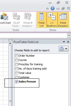 Excel 2010 Advanced Page 9 Your will data will now
