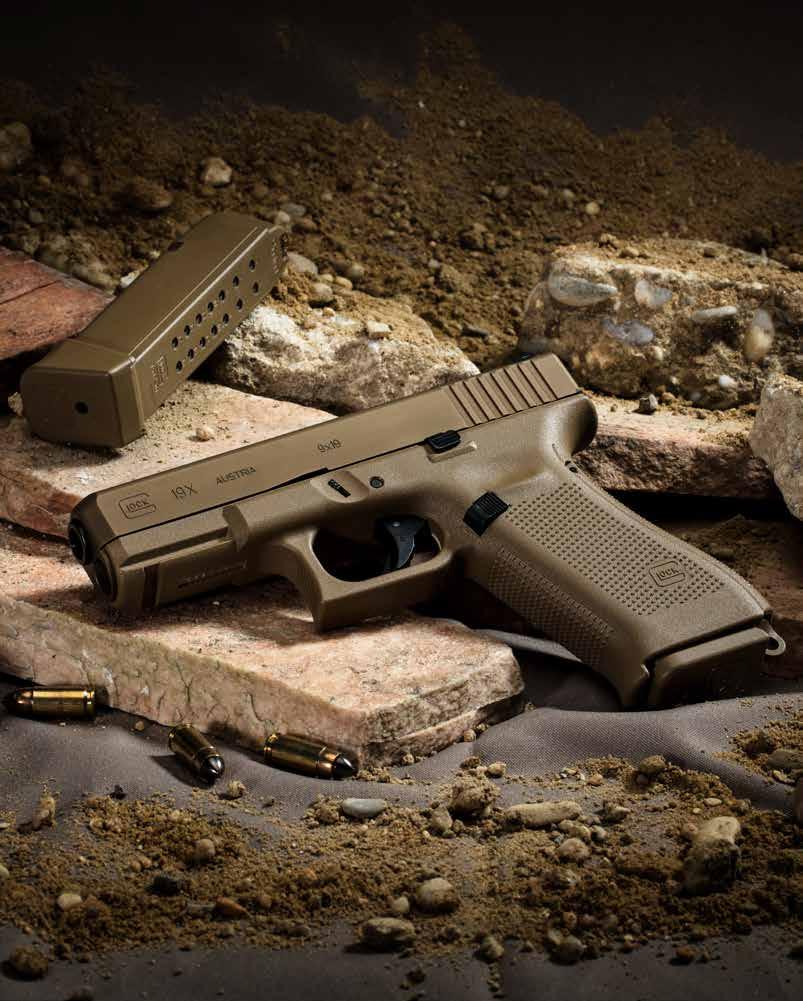 ENGINEERED FOR EVERYONE Fewer parts than competitors mean GLOCK pistols are more efficient, more reliable and easier to