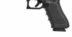 GLOCK Compensated models The barrel of a compensated pistol model has two small, elongated ports that straddle the centerline and exhaust through two vents