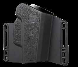 This versatile system can be mounted as a light weight thigh holster with the help of the GLOCK Tactical belt hanger. 2.