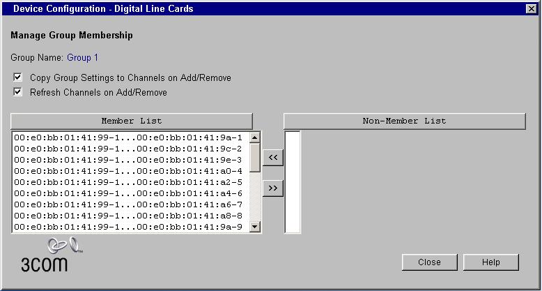 Step 5 b) Click Device Configuration Digital Line Cards. Set Select Device Type to ISDN PRI Group List. Click Apply. Click PRI Group 1. Click Membership.