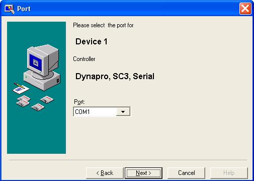 ecopy ShareScan OP Installation and Setup Guide 9 8 In the list of controller types, select Dynapro, SC3, Serial (the first item in the list) and then