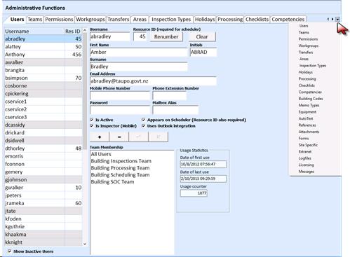 GoGet Administration Version 5.12.1 D Function area This area displays the information relevant to the tab you select.