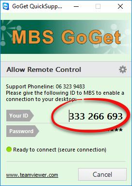 GoGet Administration Version 5.12.1 Support MBS contact details MBS provides technical support 24 hours, 7 days a week.