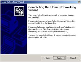 In this case, select the Yes, create a Home Networking Setup disk option. This operation is carried out automatically, once you have selected a medium for saving the Wizard. 14.