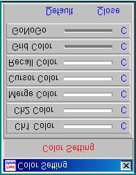 9. Waveform and Cursor Color Setting If you want to reset the color about all Objects at Scope Window Sheet, use this