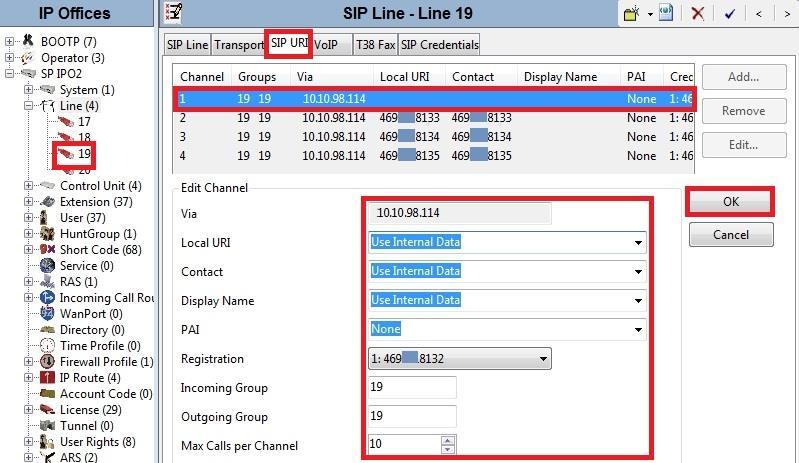 5.5.4 Administer SIP URI Settings A SIP URI entry must be created to match Calling Party Number for incoming calls or to present Calling Party Number for outgoing calls on this line.
