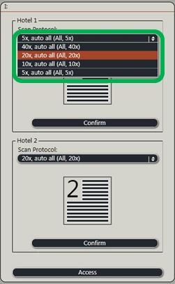 The following message will be displayed: - Close the door of the autoloader and access the next face. Insert the hotels as described above.