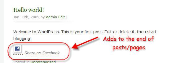 Figure 23) "Facebook Plugin" add Link to end of posts/pages What is RSS (Really Simple Syndication)?