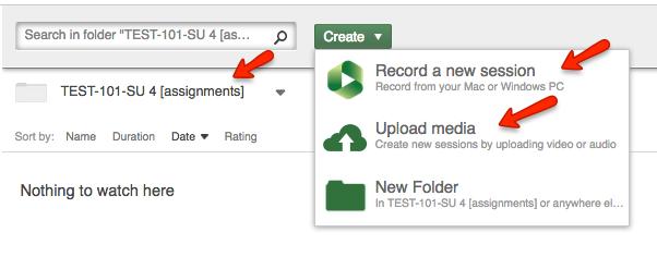 Create Assignment Folder for Students to Upload Videos Login to your Canvas course and select Panopto Recordings from the left navigation menu. Then choose the gear icon in the upper right.