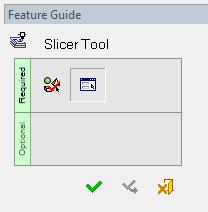 Calculate Slicing 1) Select Objects (the default is Multi 3DP Components). 2) Set Parameters.