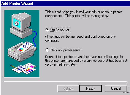 LPR Printing in Microsoft Windows NT 4.0, Microsoft Windows 2000 Pro and Microsoft Windows XP This section explains how to setup and print with the PS-9000 using LPR in Microsoft Windows NT 4.