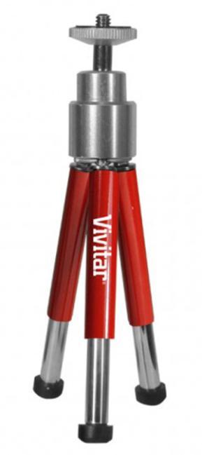 Model Number VIV-VT-6-RED 6 In. Mini Red Tripod Take great pictures and video on the go with the Vivitar 6 Mini Tripod.