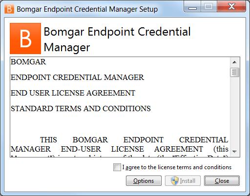 Configure the RED IM Plugin for Integration with Bomgar Privileged Access Install the Endpoint Credential Manager The Endpoint Credential Manager (ECM) must be installed on a system with the