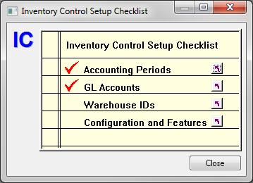 Getting Started With CYMA IV - Inventory Control Inventory Control Setup 1. From the CYMA IV Desktop, select the Inventory Control module from the Active Module dropdown list.