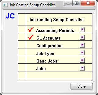 Getting Started with CYMA IV - Job Costing Job Costing Setup 1. From the CYMA IV Desktop, select the Job Costing module from the Active Module list box.