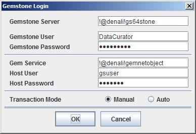 2. Enter Login Parameters In the Tools Launcher, click Login to begin a session. A Session Parameters Dialog appears, prompting you for the session parameters.