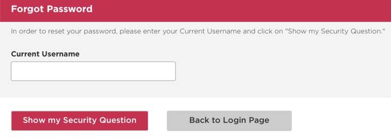 Forgot User Name Display Page Following text to display on page: Your User Name is: {dynamically display username} You can now log into the Provider Portal with your username and password.