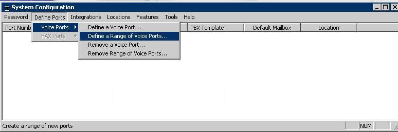 4.3. Administer Voice Ports From the System Configuration screen, select Define Ports > Voice